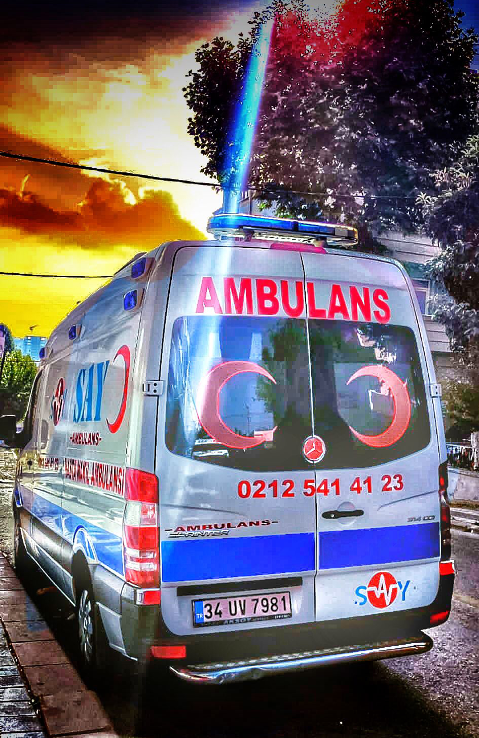 Evden Hastaneye Hasta Nakil Ambulansı